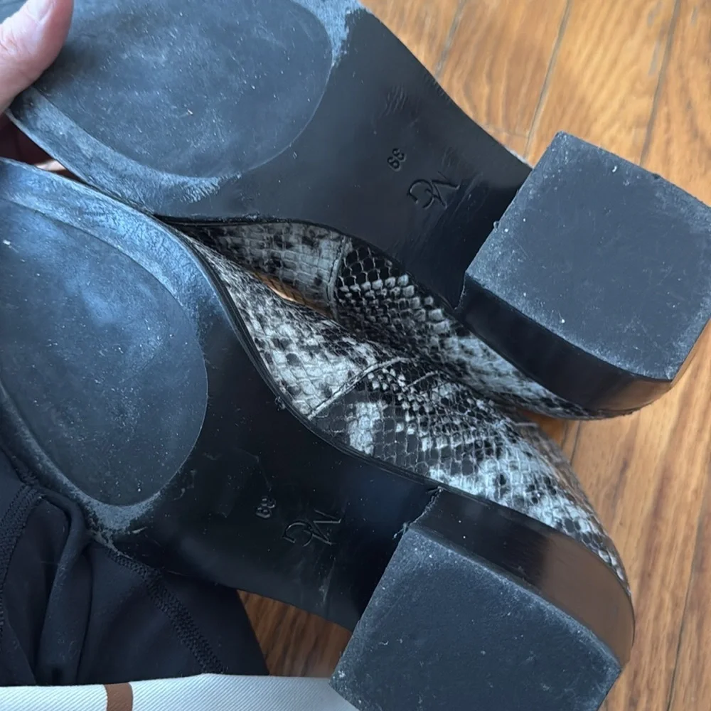 M Gemi The Natura Gray Snakeskin printed leather 39 - Picture 8 of 8